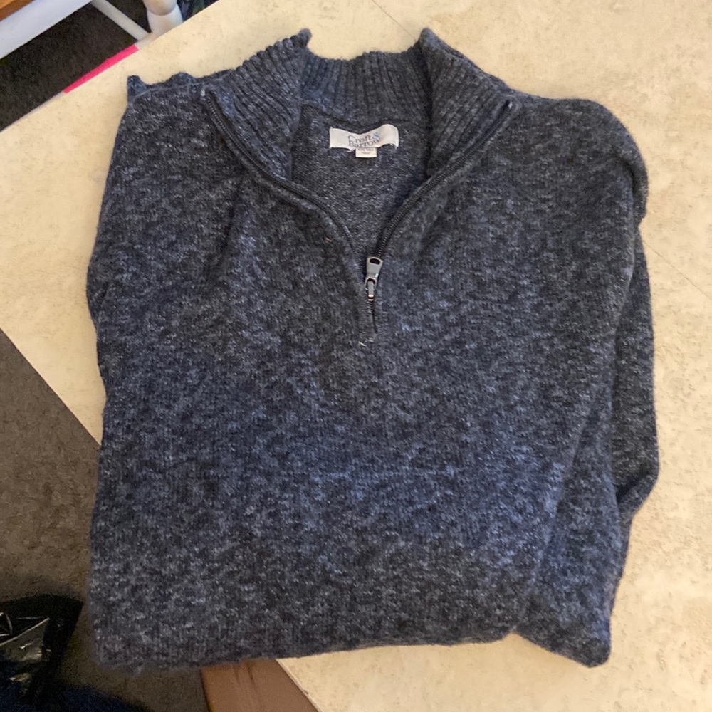 Men’s zip front sweater